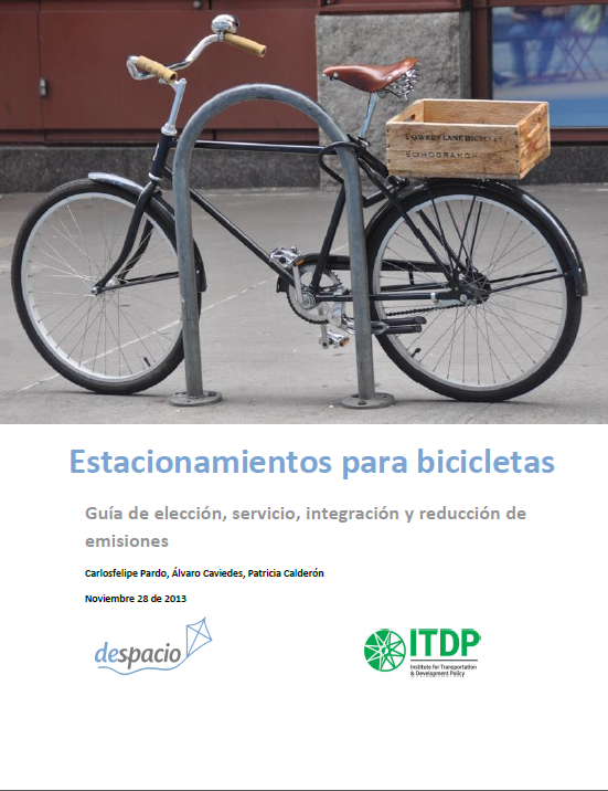 Portada libro estacionamientos para bicicetas